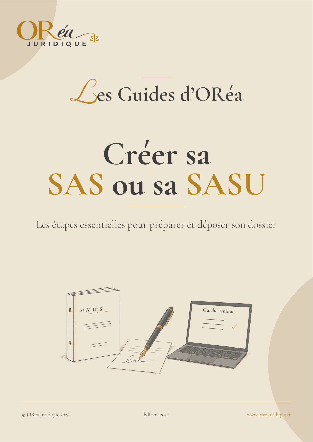 Couverture du guide Créer une SAS ou une SASU